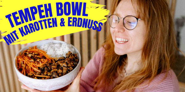 Tempeh trifft auf Erdnuss und Karotten 🥕🥜