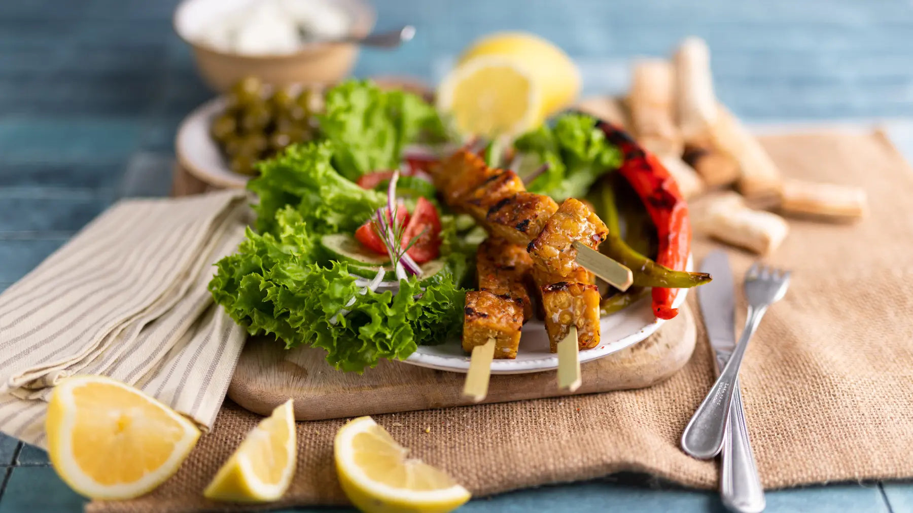 GRIECHISCHE TEMPEH GRILLSPIEßE - SOUVLAKI ART