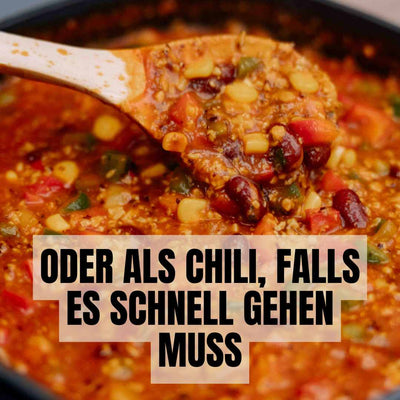 Chili sin Carne mit Tempeh – vegan, würzig, proteinreich und sättigend common